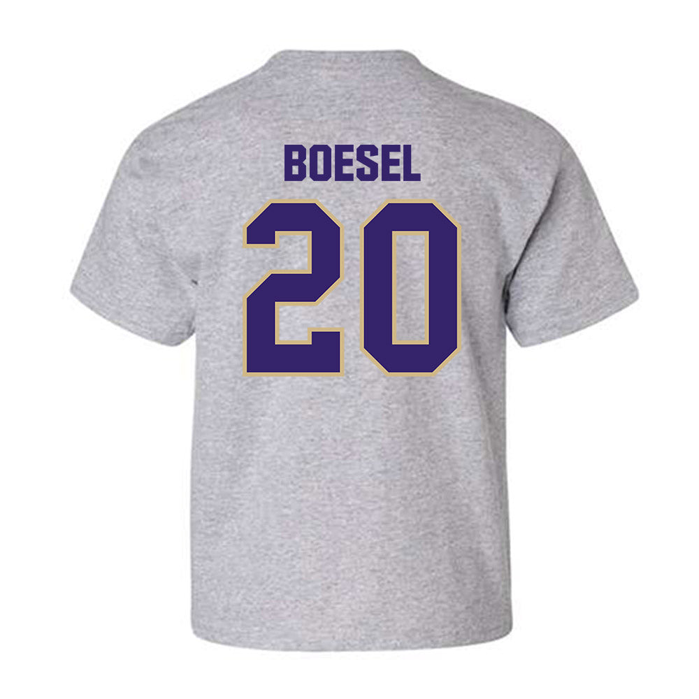 Washington - NCAA Baseball : Carson Boesel - Classic Shersey Youth T-Shirt-1