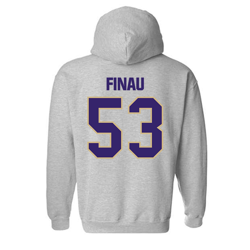 Washington - NCAA Football : Paki Finau - Classic Shersey Hooded Sweatshirt-1