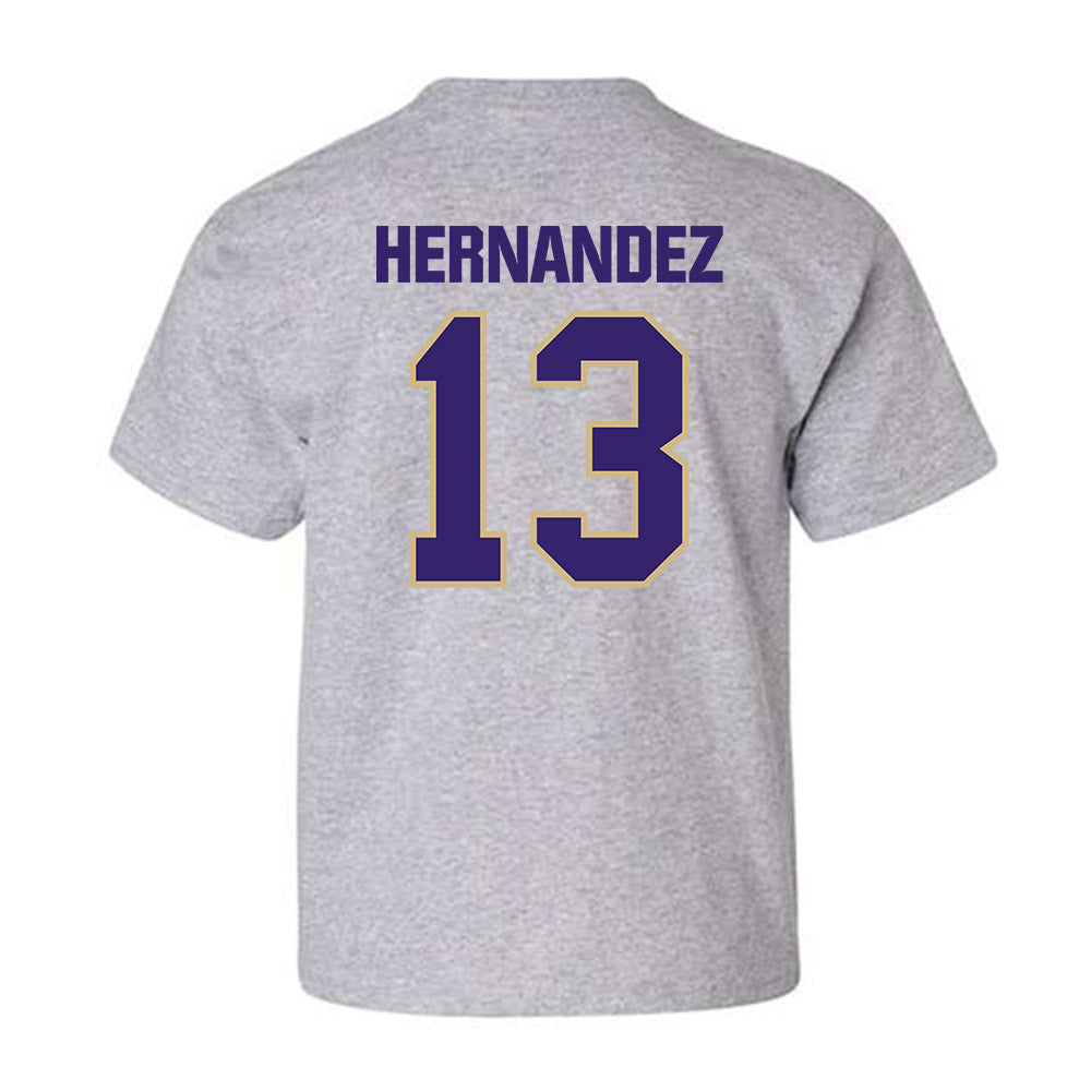 Washington - NCAA Men's Soccer : Kevin Hernandez - Classic Shersey Youth T-Shirt-1