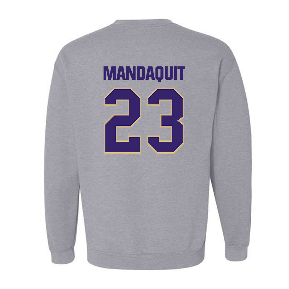 Washington - NCAA Men's Basketball : JJ Mandaquit - Classic Shersey Crewneck Sweatshirt-1