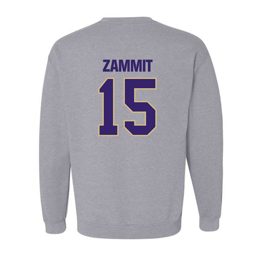 Washington - NCAA Football : Derek Zammit - Classic Shersey Crewneck Sweatshirt-1