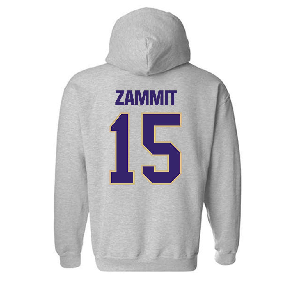 Washington - NCAA Football : Derek Zammit - Classic Shersey Hooded Sweatshirt-1