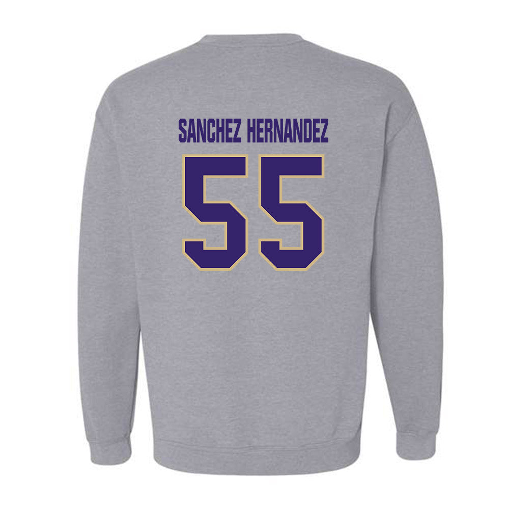 Washington - NCAA Football : Victor Sanchez Hernandez - Classic Shersey Crewneck Sweatshirt-1