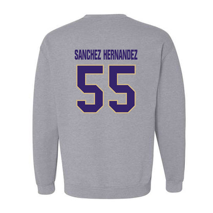 Washington - NCAA Football : Victor Sanchez Hernandez - Classic Shersey Crewneck Sweatshirt-1