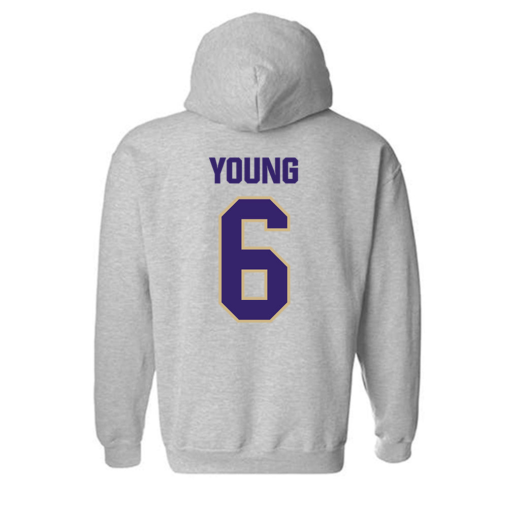 Washington - NCAA Baseball : Landon Young - Classic Shersey Hooded Sweatshirt-1