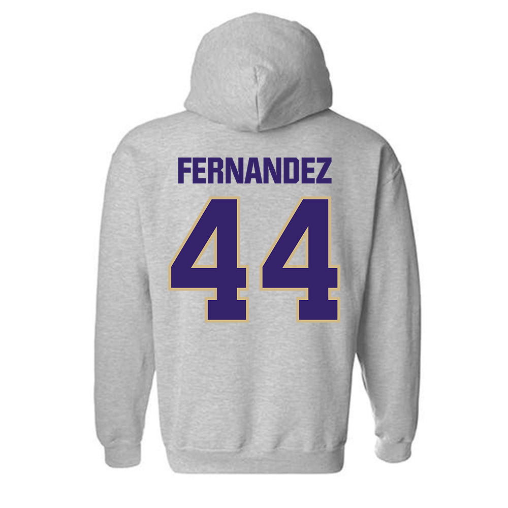 Washington - NCAA Men's Soccer : Gabe Fernandez - Classic Shersey Hooded Sweatshirt-1