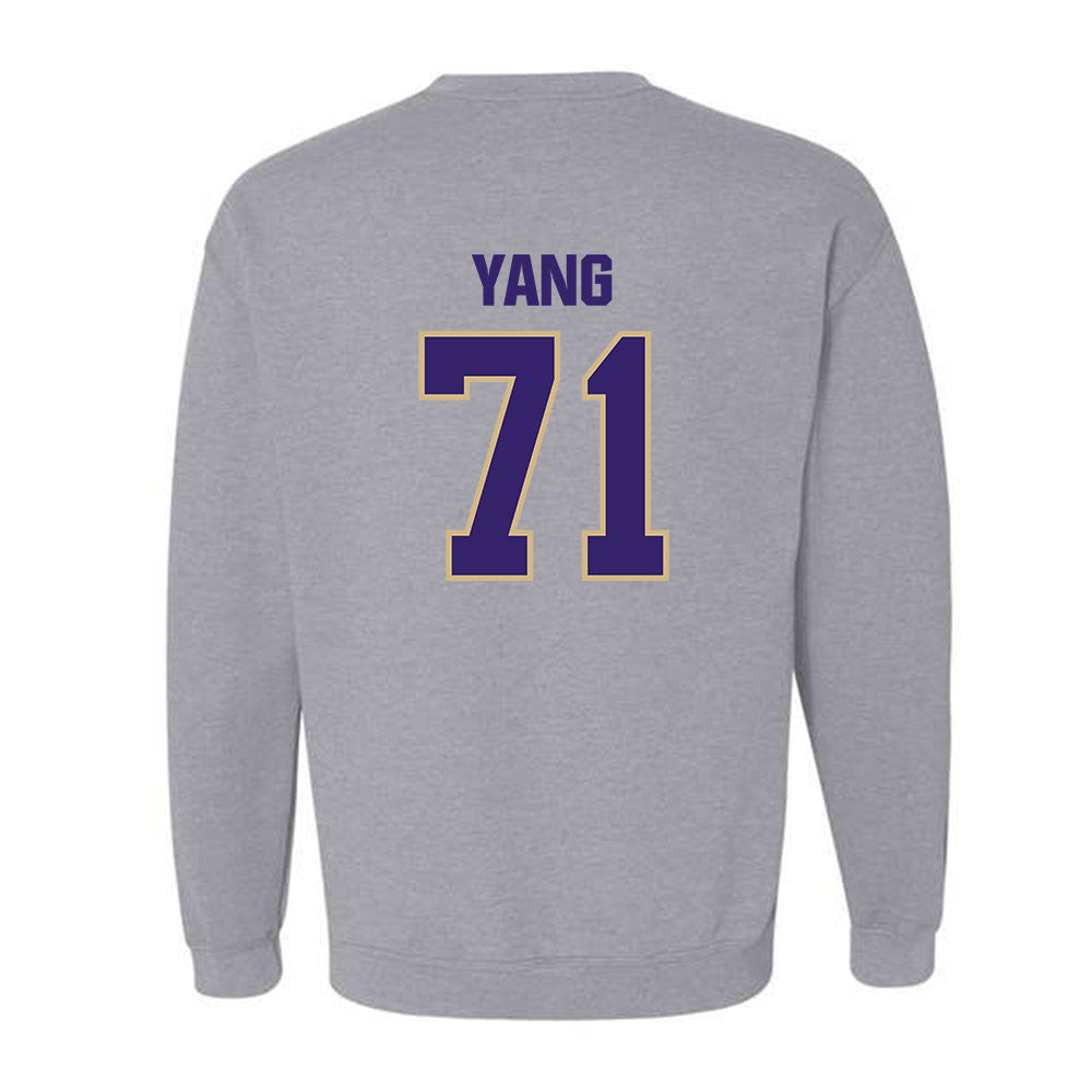 Washington - NCAA Football : Ah Deong Yang - Classic Shersey Crewneck Sweatshirt-1