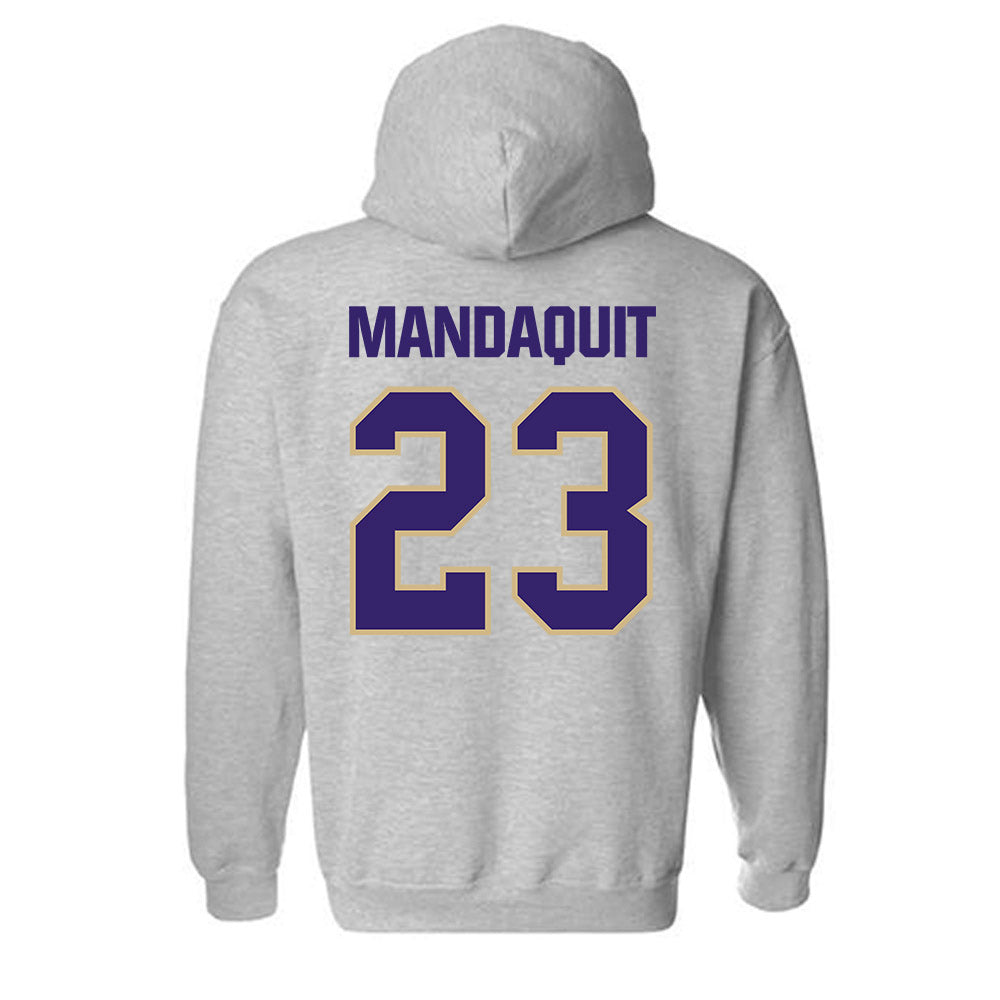 Washington - NCAA Men's Basketball : JJ Mandaquit - Classic Shersey Hooded Sweatshirt-1