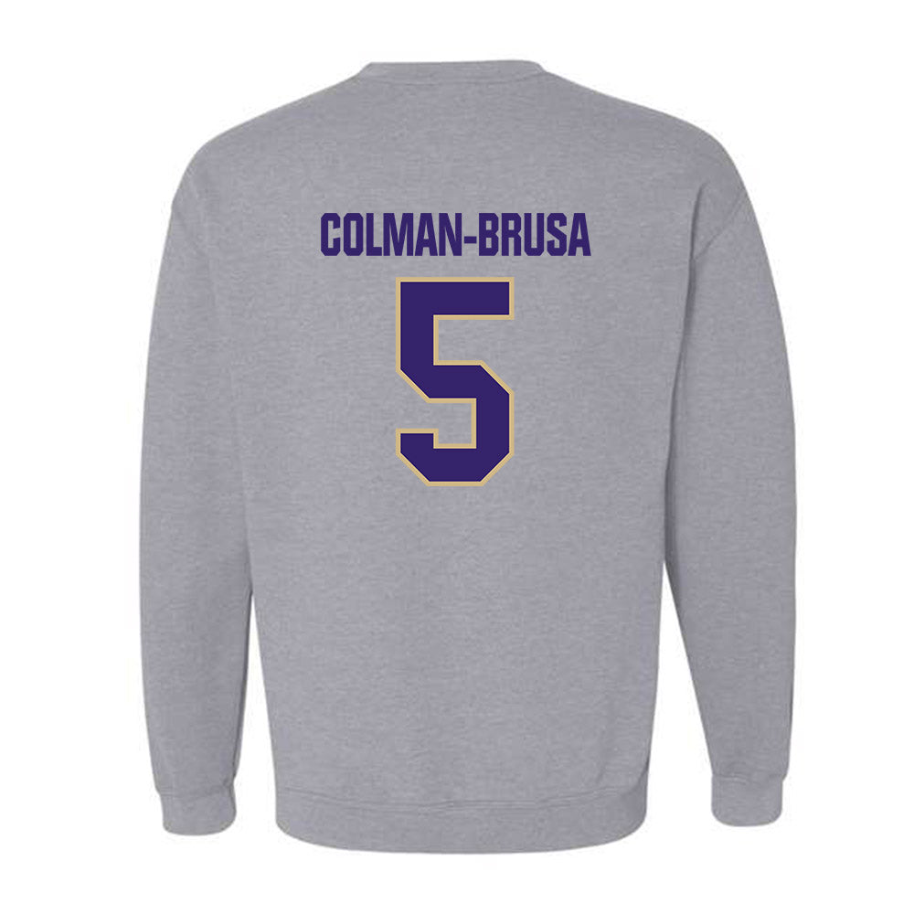 Washington - NCAA Football : Derek Colman-Brusa - Classic Shersey Crewneck Sweatshirt-1
