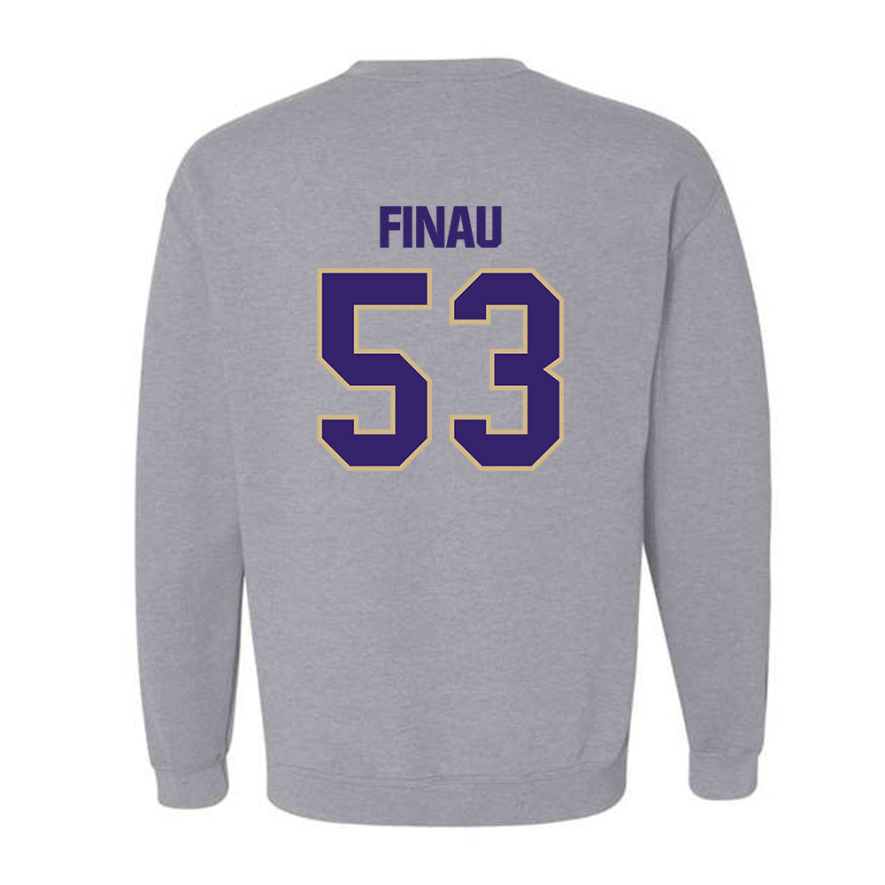 Washington - NCAA Football : Paki Finau - Classic Shersey Crewneck Sweatshirt-1