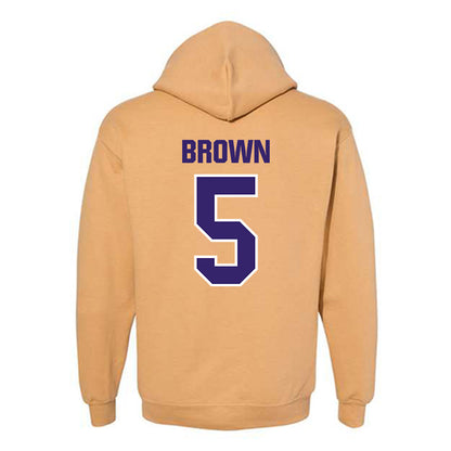Washington - NCAA Women's Basketball : Teagan Brown - Classic Shersey Hooded Sweatshirt-1