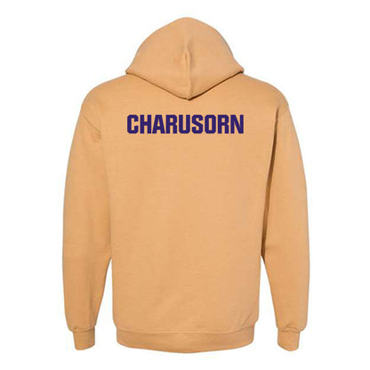 Washington - NCAA Men's Tennis : Penn Charusorn - Classic Shersey Hooded Sweatshirt-1