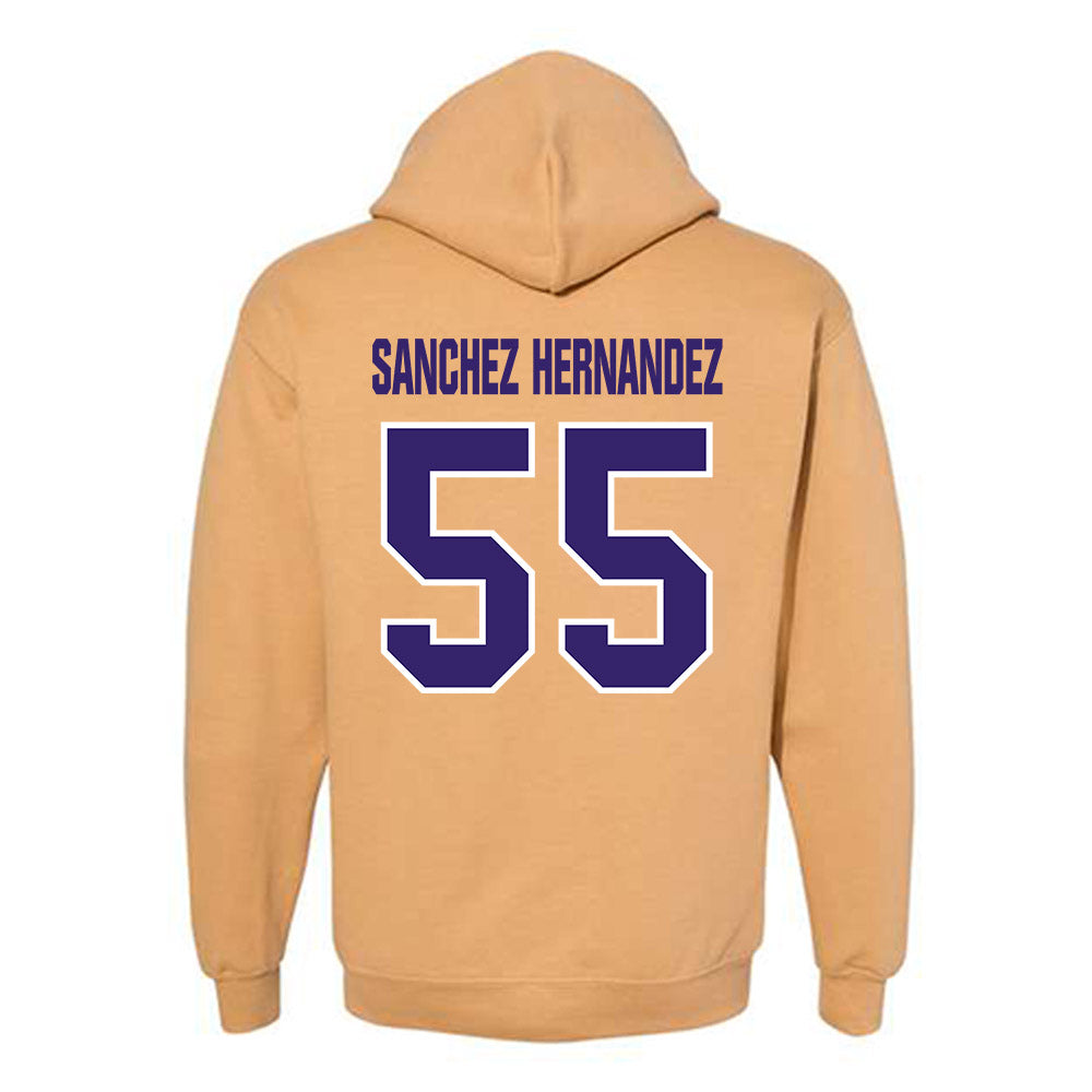Washington - NCAA Football : Victor Sanchez Hernandez - Classic Shersey Hooded Sweatshirt-1