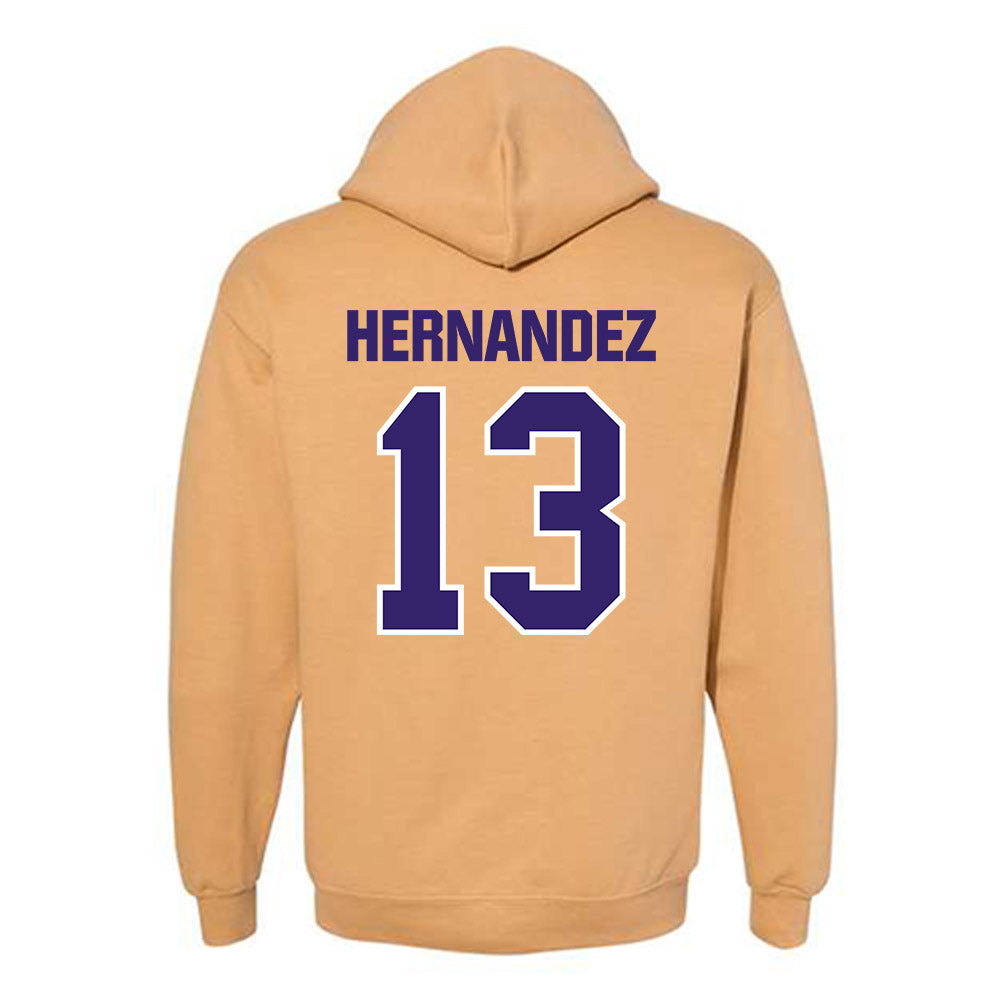 Washington - NCAA Men's Soccer : Kevin Hernandez - Classic Shersey Hooded Sweatshirt-1