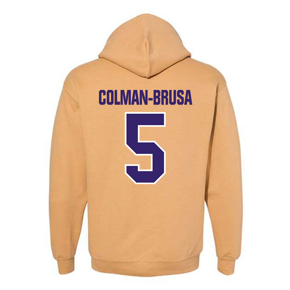 Washington - NCAA Football : Derek Colman-Brusa - Classic Shersey Hooded Sweatshirt-1