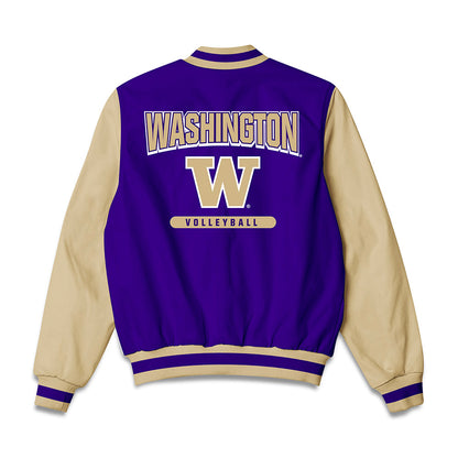 Washington - NCAA Women's Volleyball : Addie Kanouff - Bomber Jacket-1