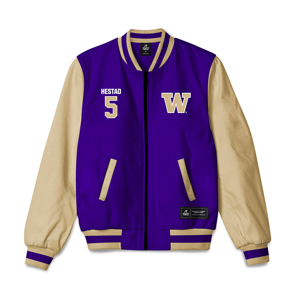 Washington - NCAA Men's Soccer : Asher Hestad - Bomber Jacket-0