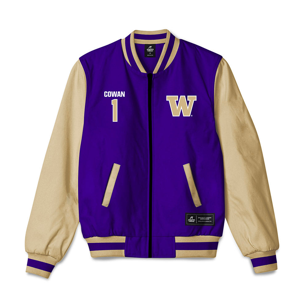 Washington - NCAA Baseball : Ty Cowan - Bomber Jacket-0