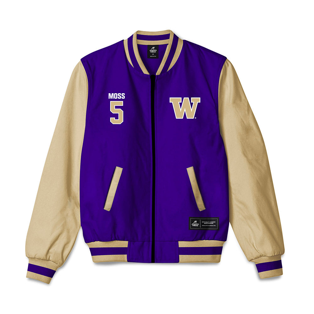 Washington - NCAA Football : Christian Moss - Bomber Jacket-0