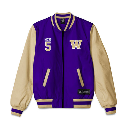 Washington - NCAA Football : Christian Moss - Bomber Jacket-0