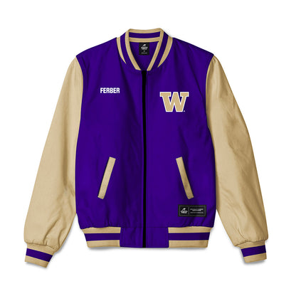 Washington - NCAA Football : Benjamin Ferber - Bomber Jacket-0