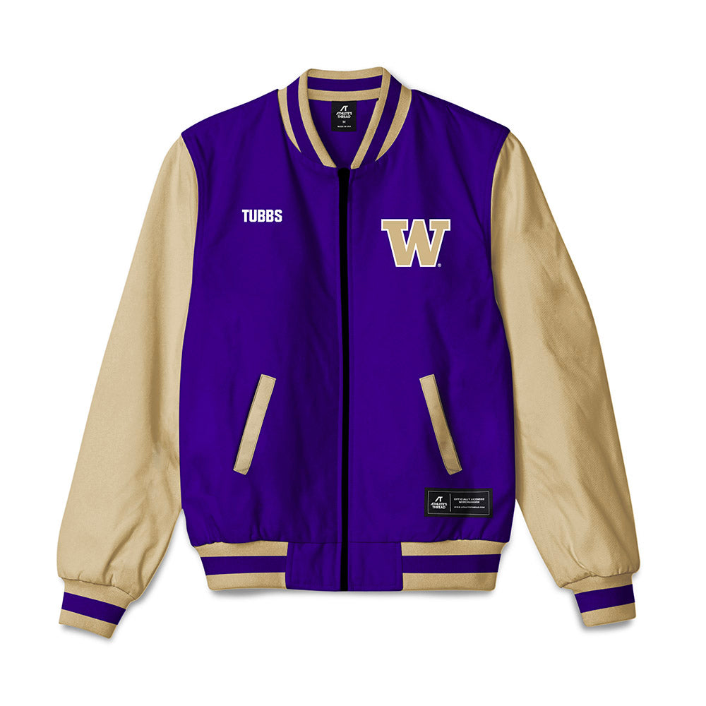 Washington - NCAA Women's Gymnastics : Lilly Tubbs - Bomber Jacket-0