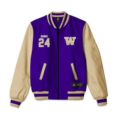 Washington - NCAA Softball : Jade Bubke - Bomber Jacket-0