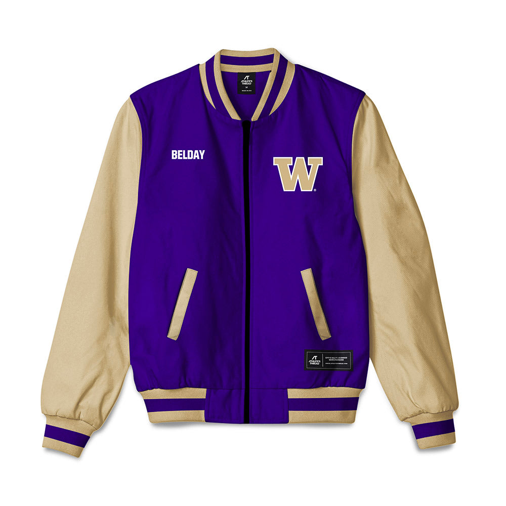 Washington - NCAA Men's Tennis : Rohan Belday - Bomber Jacket-0