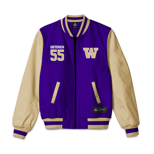 Washington - NCAA Football : Kolt Dieterich - Bomber Jacket-0