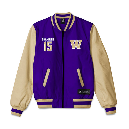 Washington - NCAA Men's Soccer : Nate Chandler Chandler - Bomber Jacket-0