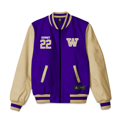 Washington - NCAA Baseball : Noah Kenney - Bomber Jacket-0
