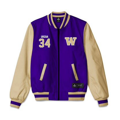 Washington - NCAA Beach Volleyball : Alina Urzua - Bomber Jacket-0