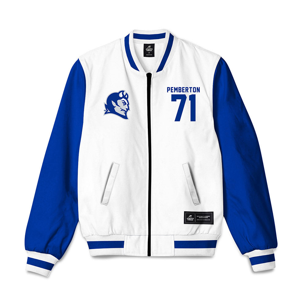 CCSU - NCAA Football : Ryan Pemberton - Bomber Jacket-0