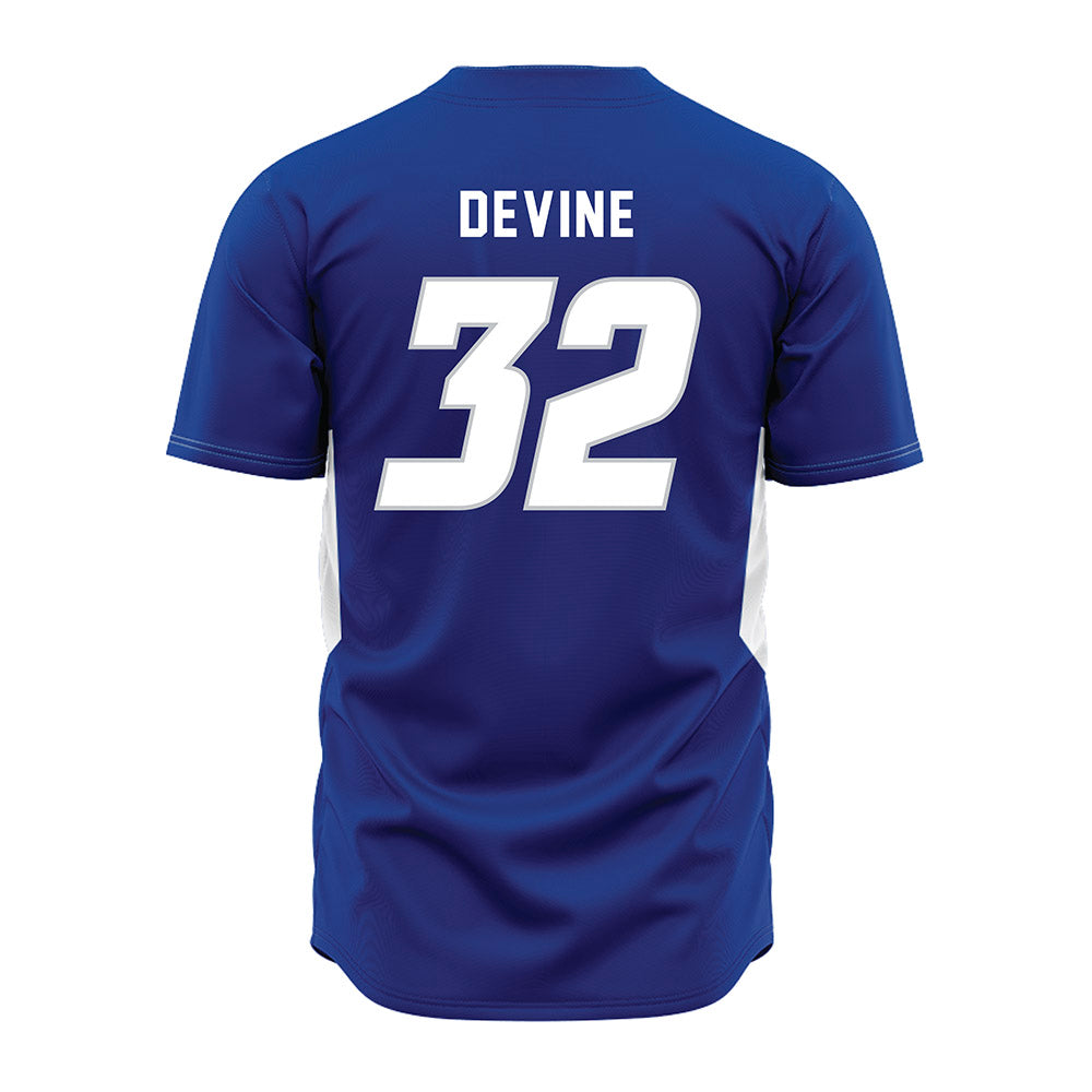 CCSU - NCAA Baseball : John Devine - Blue Jersey-1