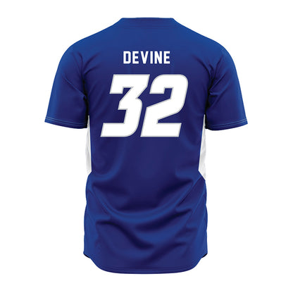CCSU - NCAA Baseball : John Devine - Blue Jersey-1