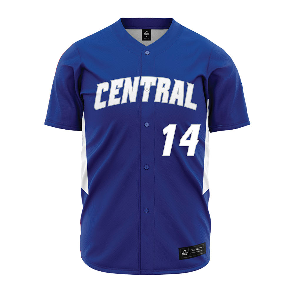 CCSU - NCAA Baseball : Zach Worzel - Blue Jersey-0