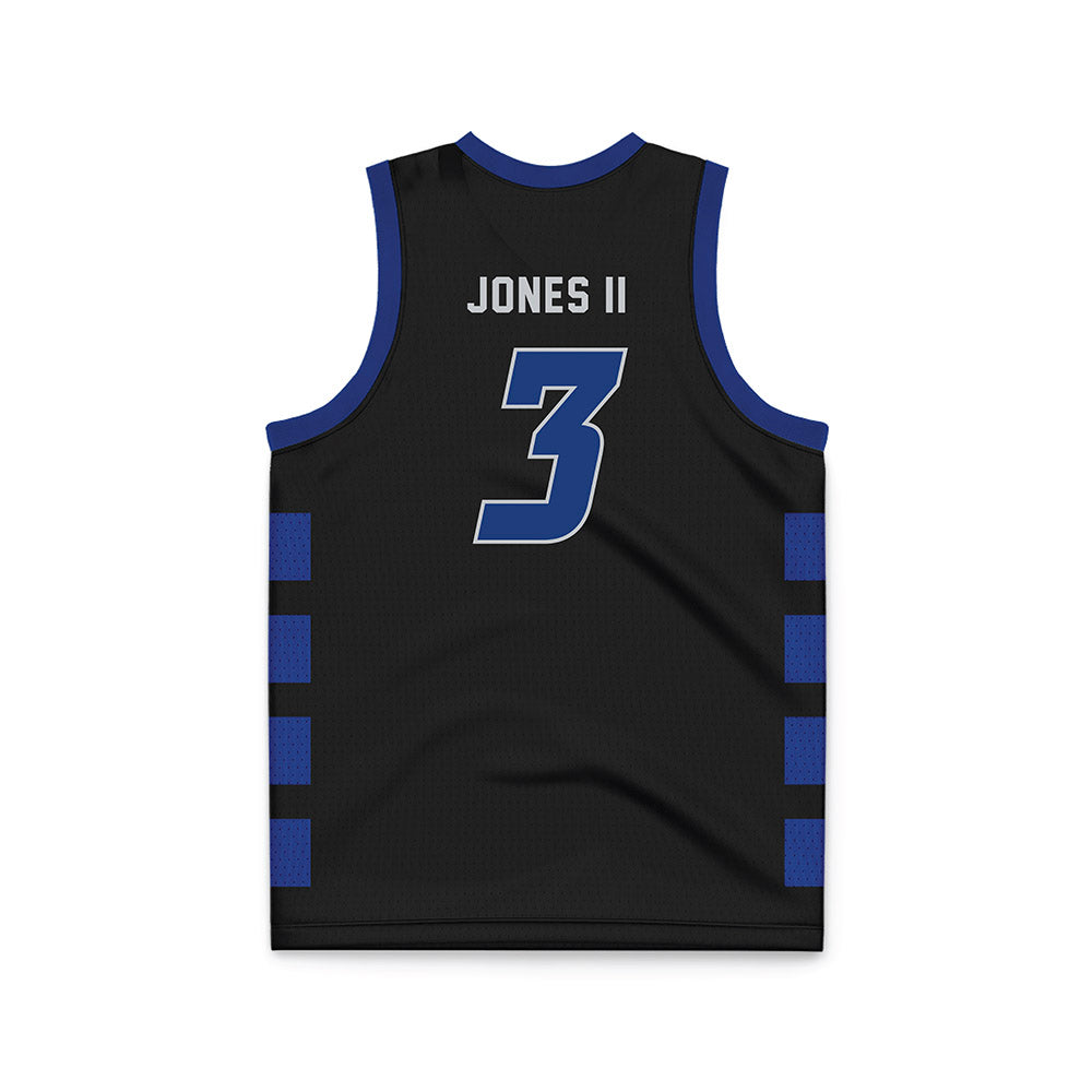 CCSU - NCAA Men's Basketball : Roddy Jones II - Black Basketball Jersey-1