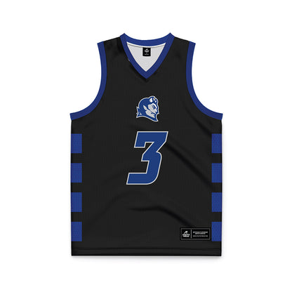 CCSU - NCAA Men's Basketball : Roddy Jones II - Black Basketball Jersey-0