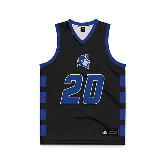 CCSU - NCAA Men's Basketball : Corsley Edwards III - Black Basketball Jersey-0