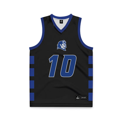 CCSU - NCAA Men's Basketball : Jakobe Williams - Black Basketball Jersey-0