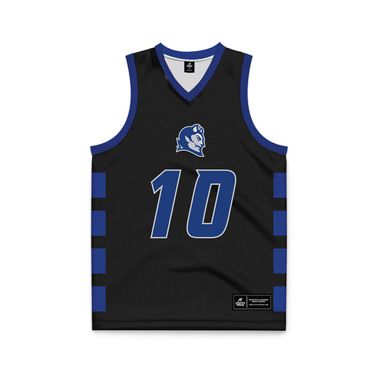 CCSU - NCAA Men's Basketball : Jakobe Williams - Black Basketball Jersey-0