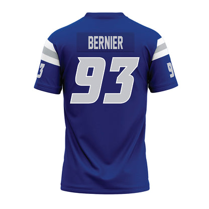 CCSU - NCAA Football : Colby Bernier - Blue Premium Football Jersey-1