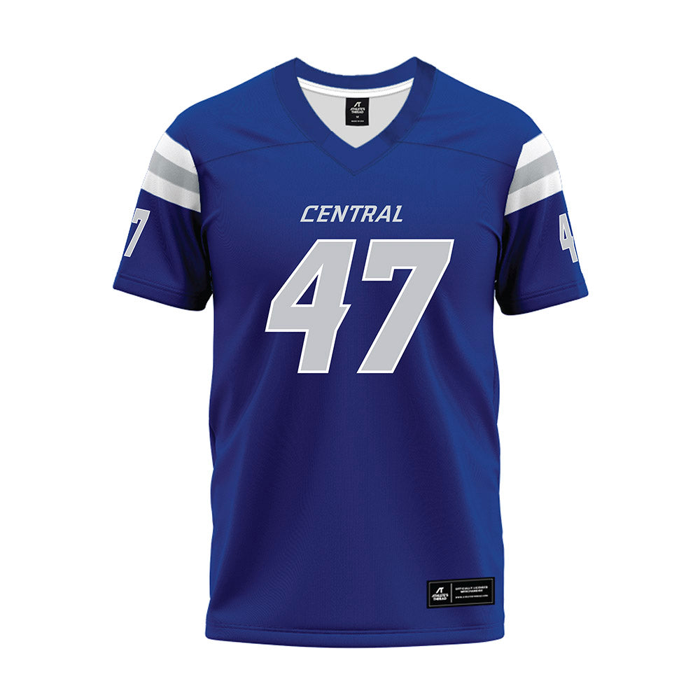 CCSU - NCAA Football : Malachi Mapp - Blue Premium Football Jersey-0