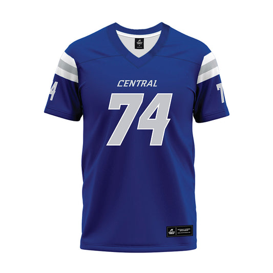 CCSU - NCAA Football : Isaiah DeLoatch - Blue Premium Football Jersey-0