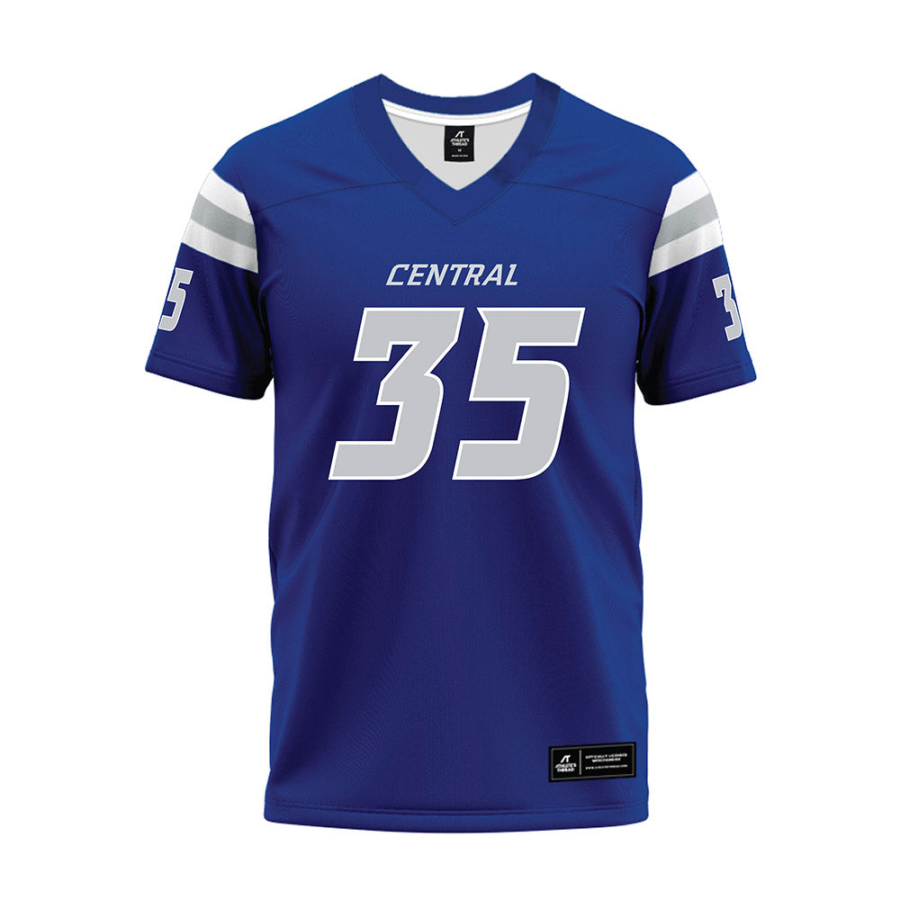 CCSU - NCAA Football : Kyle Greene - Blue Premium Football Jersey-0