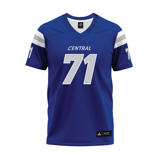 CCSU - NCAA Football : Ryan Pemberton - Blue Premium Football Jersey-0