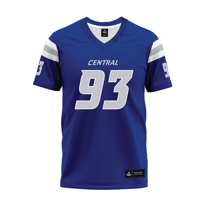CCSU - NCAA Football : Colby Bernier - Blue Premium Football Jersey-0
