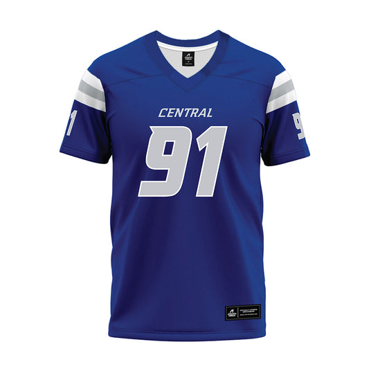 CCSU - NCAA Football : Jarrett Serate - Blue Premium Football Jersey-0