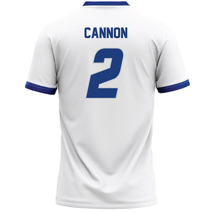 CCSU - NCAA Women's Lacrosse : Abbey Cannon - White Lacrosse Jersey -1
