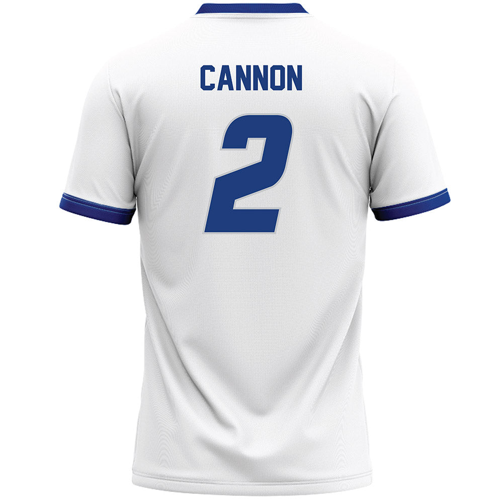 CCSU - NCAA Women's Lacrosse : Abbey Cannon - White Lacrosse Jersey -1